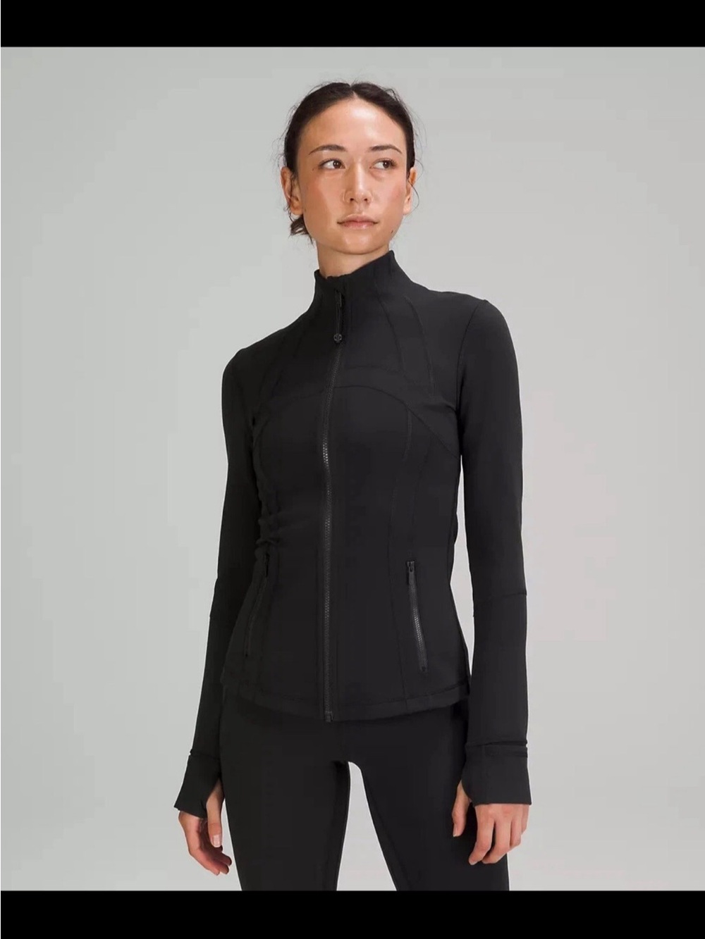 Lululemon Black define Women's Zip-Front Active Jacket sz 4